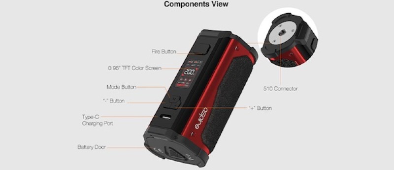 Preview: Aspire Rhea Mod Akkuträger 200 Watt